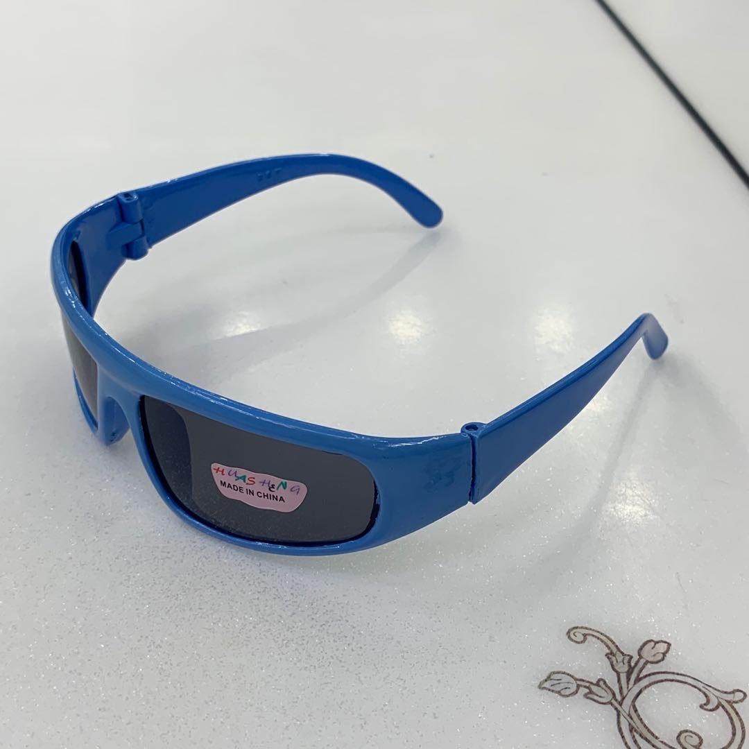 Blue soft material sunglasses for boys and girls Specification image