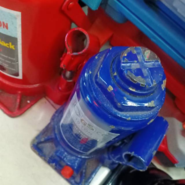 爆款蓝色千斤顶 承受载重强细节图