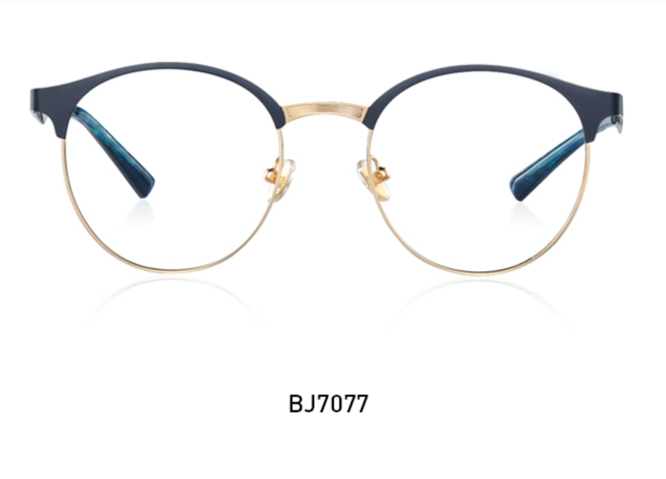 Genuine BOLON optical glasses, anti-blue light metal frames, high-end myopia glasses frame BJ7077 details Picture