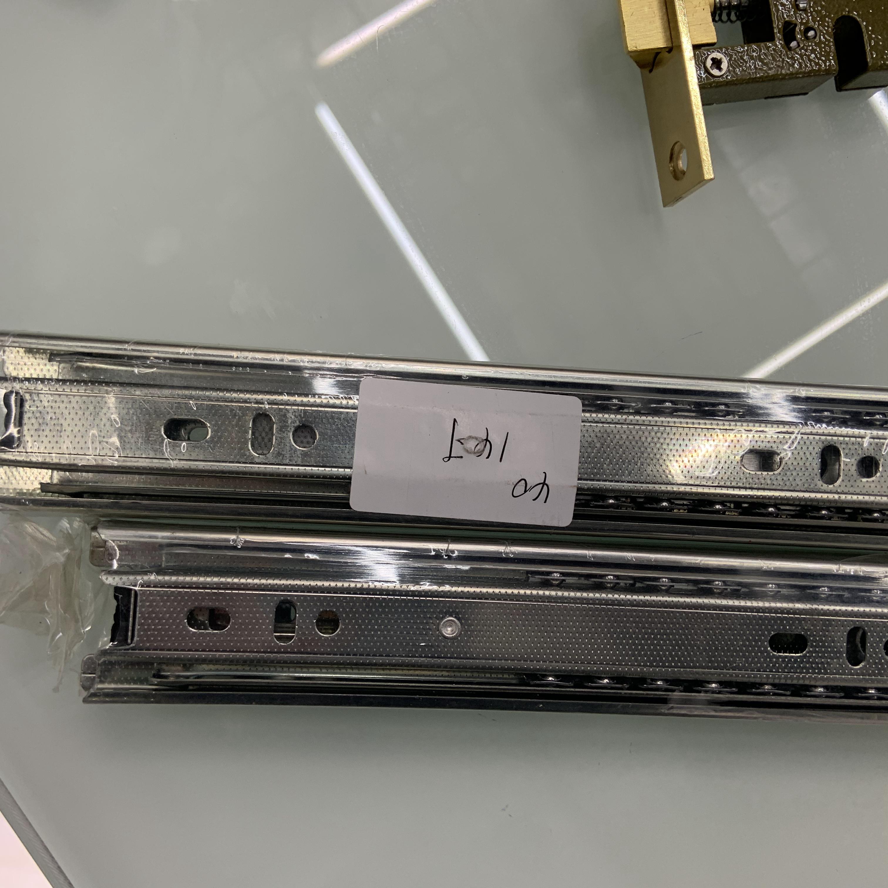 不锈钢三节阻尼静音10寸12寸14寸16寸厨房轨道抽屉滑道产品图