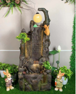 厂家新款树脂流水喷泉流水生财批发图