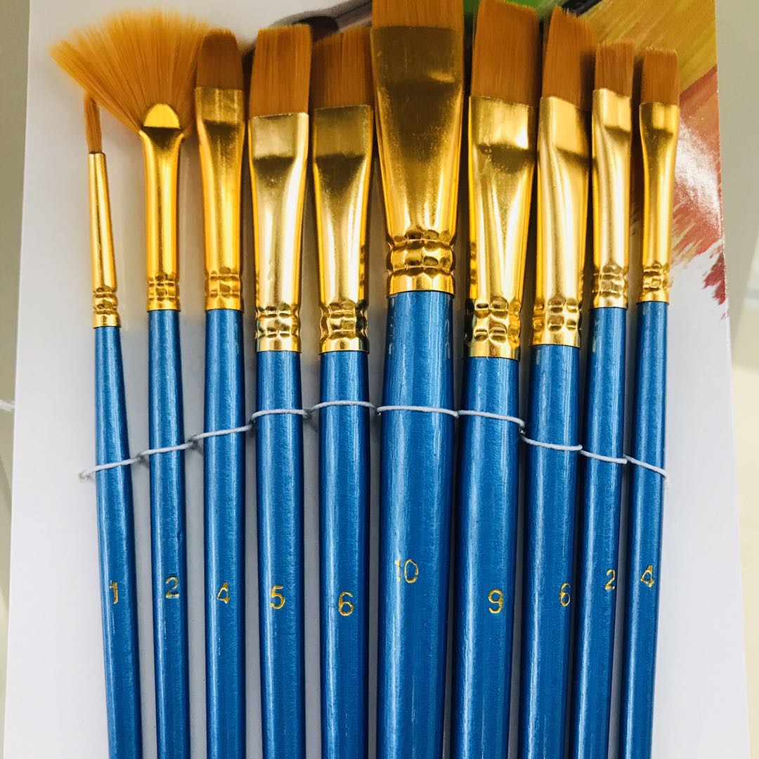 Nylon Brush Set Student Art Professional Hand-Painted Gouache Paint Special Pen Round Head Watercolor Pen Drawing Pen Specification drawing