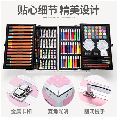145件材料画具多层折叠设计精美携带方便