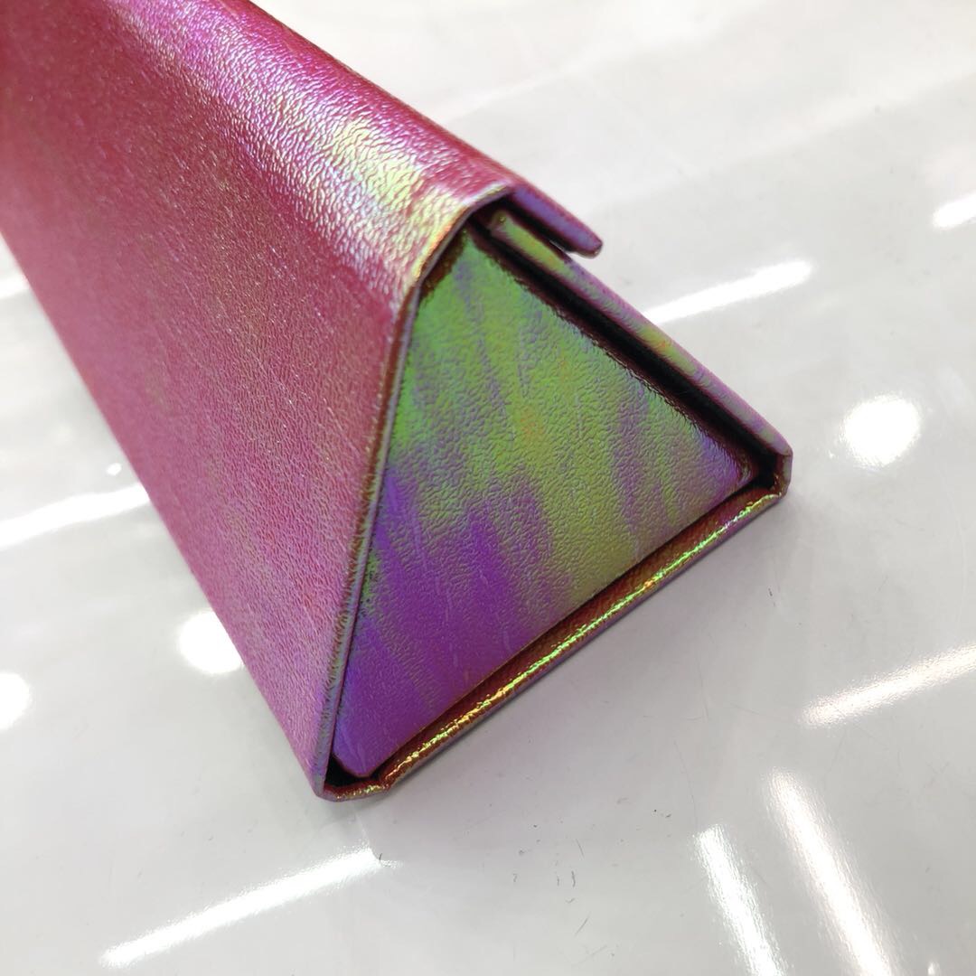 眼镜盒男女近视眼镜盒个性三角防压墨镜盒产品图