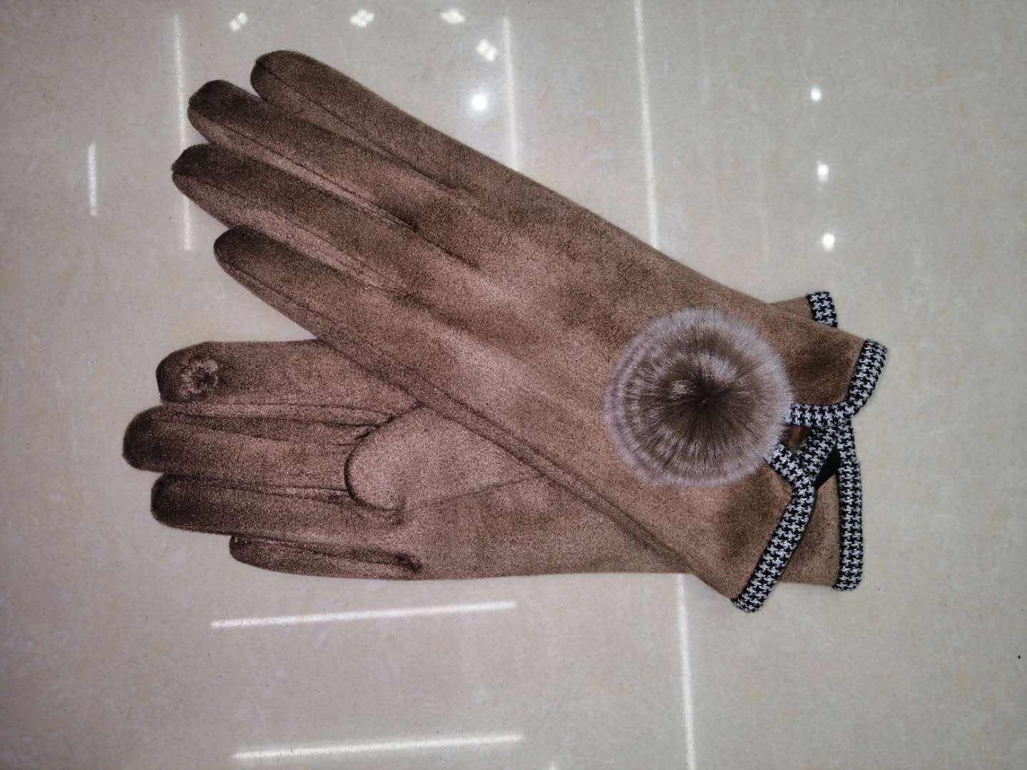 Winter Touch Screen Saver Warm Up With Thick Suede Winter Student Cute Everything Ride Driving Five Finger Gloves