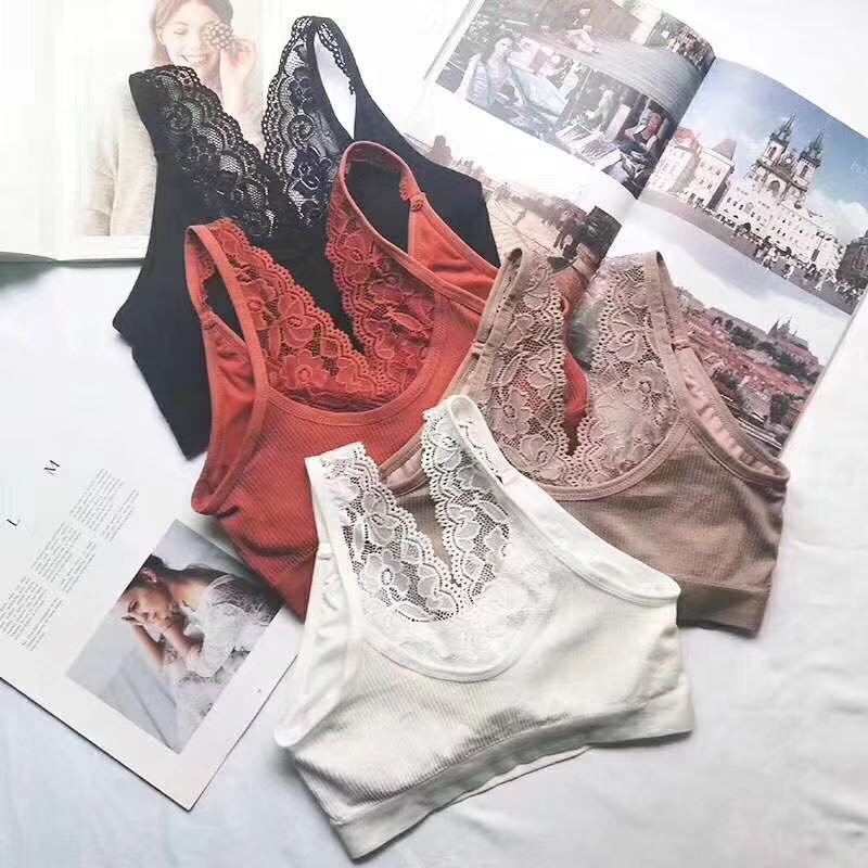 女士美背蕾丝花边宽肩带文胸内衣系列瑜伽健身