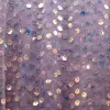 Embroidered sequined mesh fabric for accessories, clothing and headwear details Picture