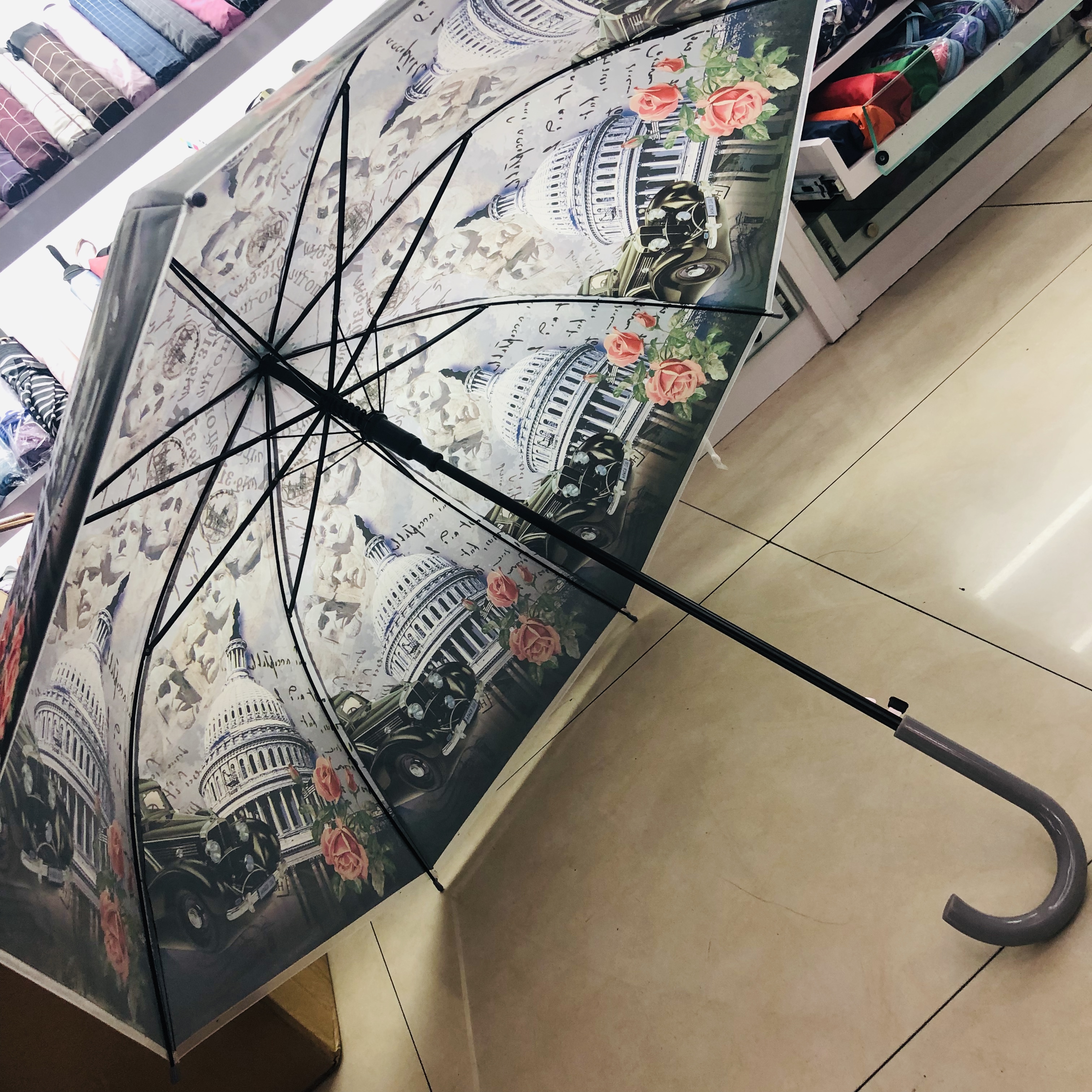 儿童雨伞男女宝宝晴雨两用防晒遮阳伞幼儿园小学生男女公主超轻总统山细节图