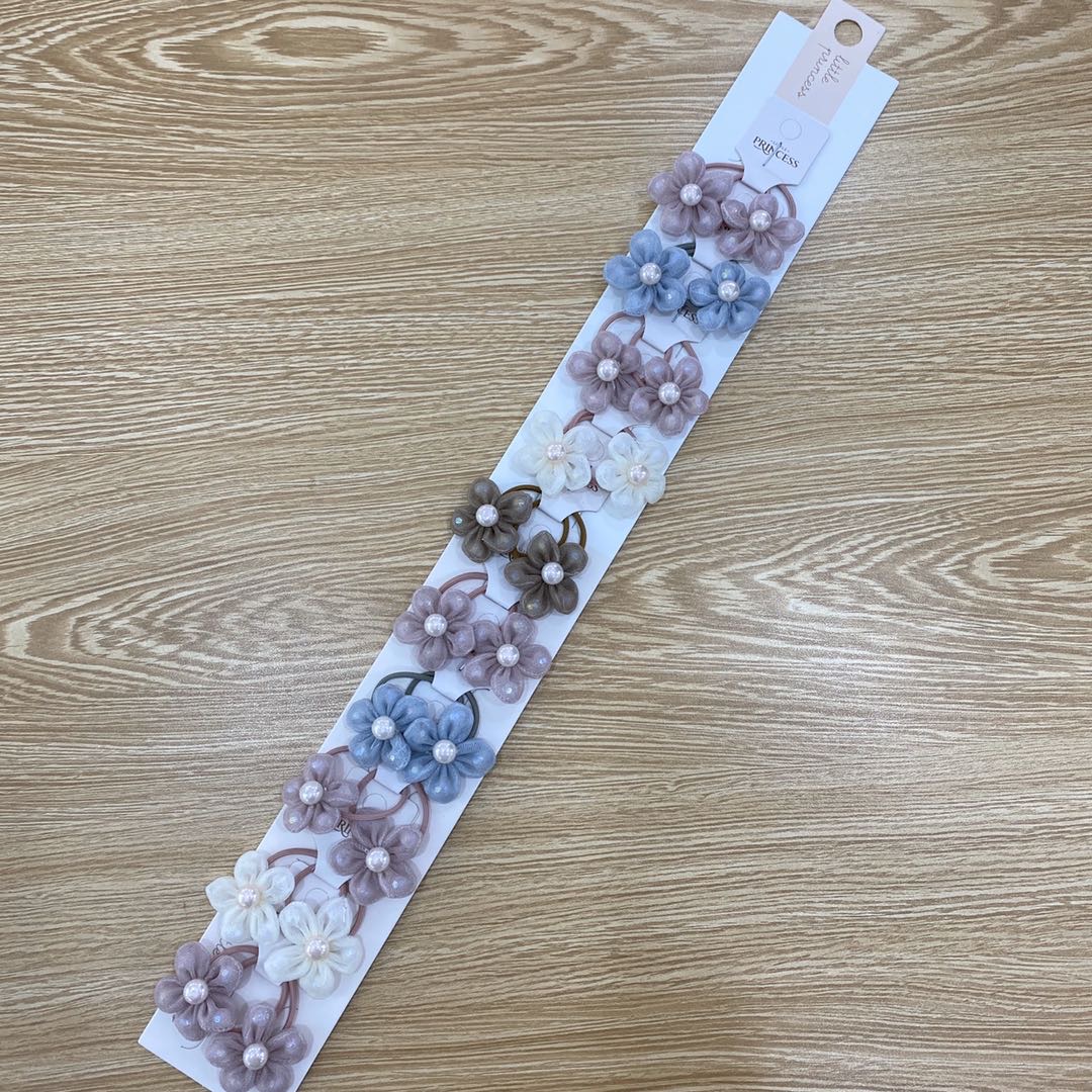 Hot new pearl flower children's pair clips thumbnail