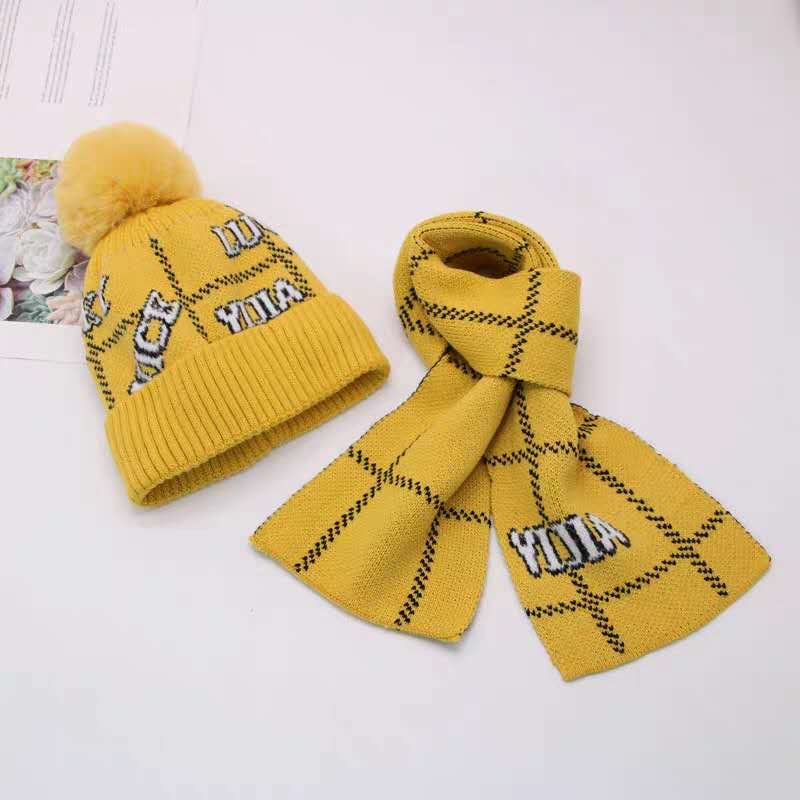 Children's hats, autumn and winter fashion thickened warm hats, cute pom-pom girls' ear-protecting hats, baby lace-up woolen hats 1