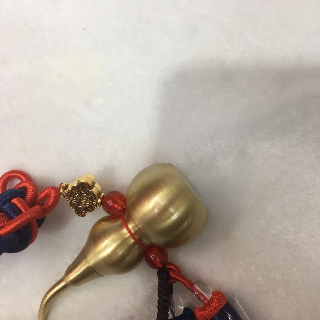 Pure copper prayer wheel car pendant, creative car decoration for vehicles Specification image
