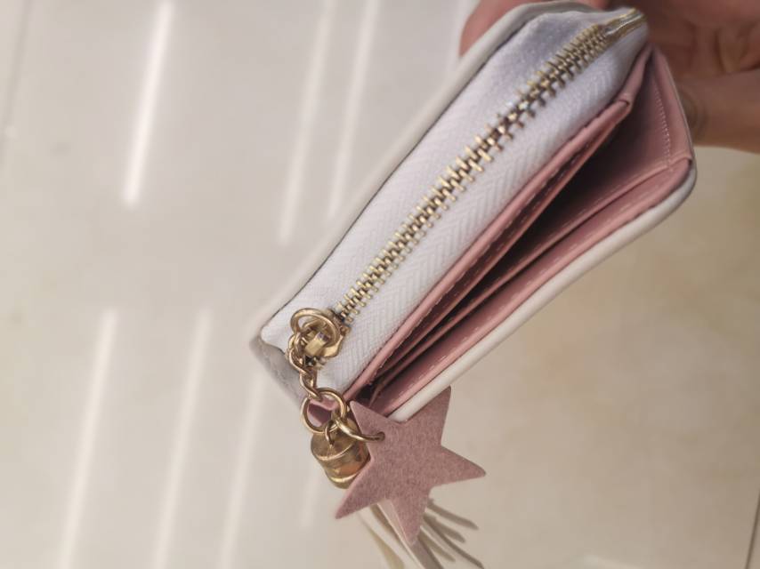 短款日韩小清新卡通卡零钱包搭扣学生钱包女产品图