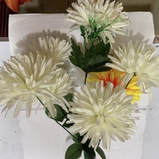 仿真花假花餐桌卧室客厅装饰品摆设花白色酒柜创意摆件工艺品塑料花
