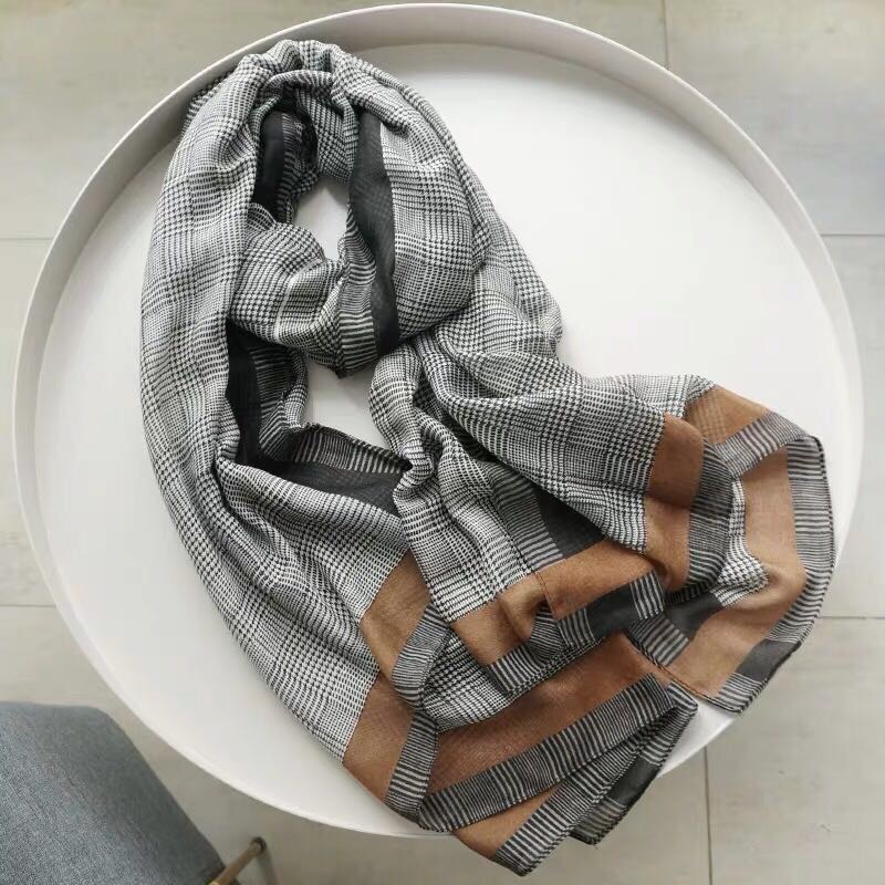 A fashionable and versatile long silk scarf, shawl and scarf for women Specification image