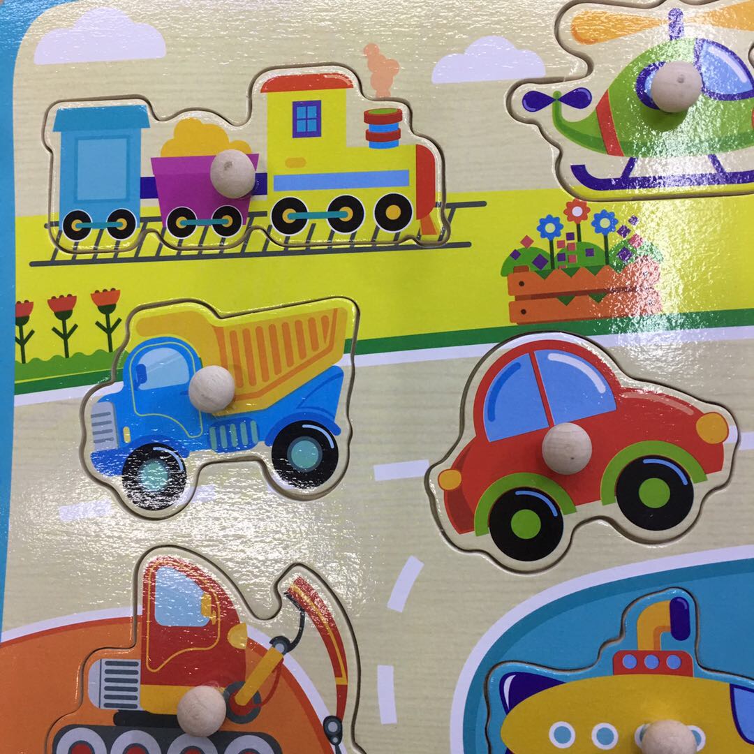 Eco-friendly wood children's multi-functional hand-held board model 2022 New style Specification image