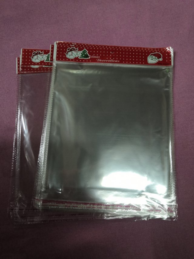 热销不干胶塑料opp透明自粘袋包装袋圣诞节饰品包装袋22cm x30cm