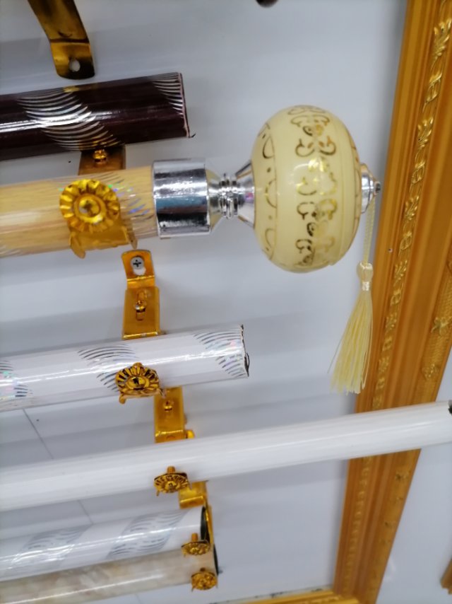 Curtain track silent accessories, curtain poles, Roman poles, double poles, single poles details Picture