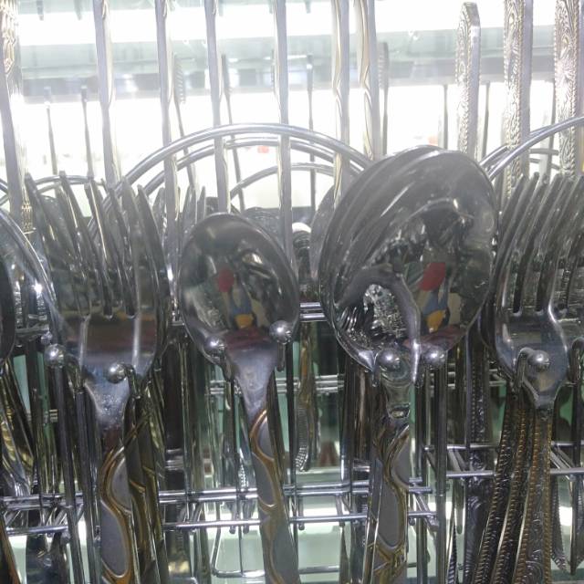 Stainless steel tableware knives and forks for children's daily household use details Picture