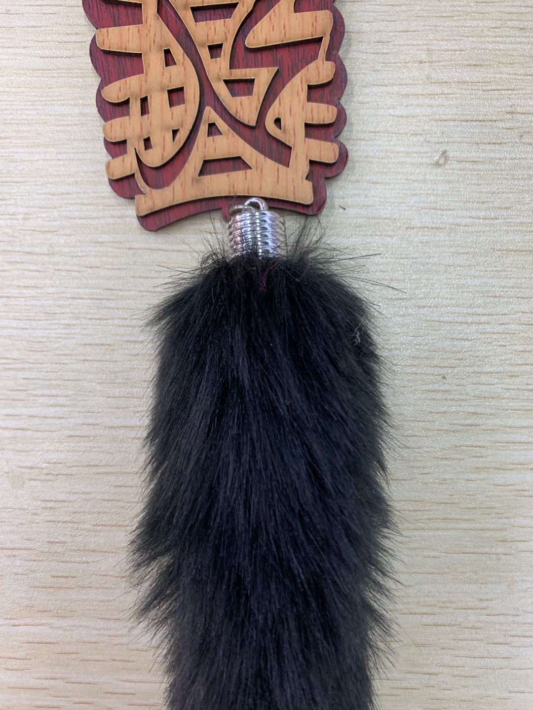 Auto Pendant Export Middle East Plush Tail Specification drawing