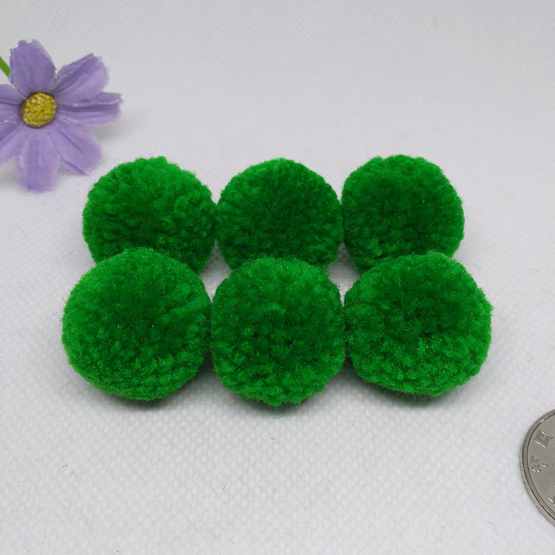 彩色毛线圆球毛绒球球耳环挂饰配件diy饰品材料细节图