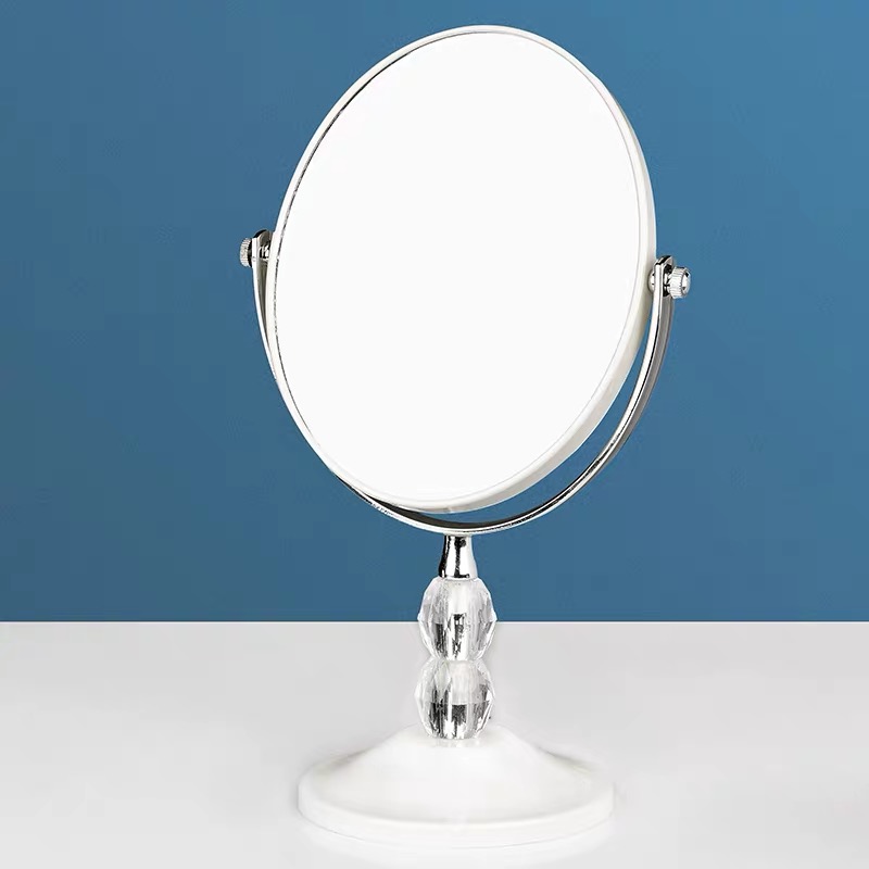 面化妆镜台式桌面镜子梳妆简约学生宿舍公主大小号少女化妆便携