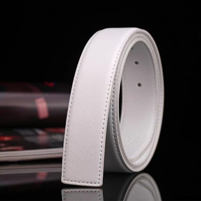 平滑扣皮带男真皮不带头3.4cm无头纯牛皮打孔女士针扣腰带光身3.8产品图