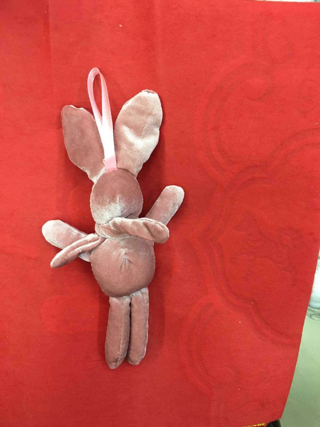 毛绒许愿兔挂件背包钥匙装饰挂件婚庆抛洒 thumbnail