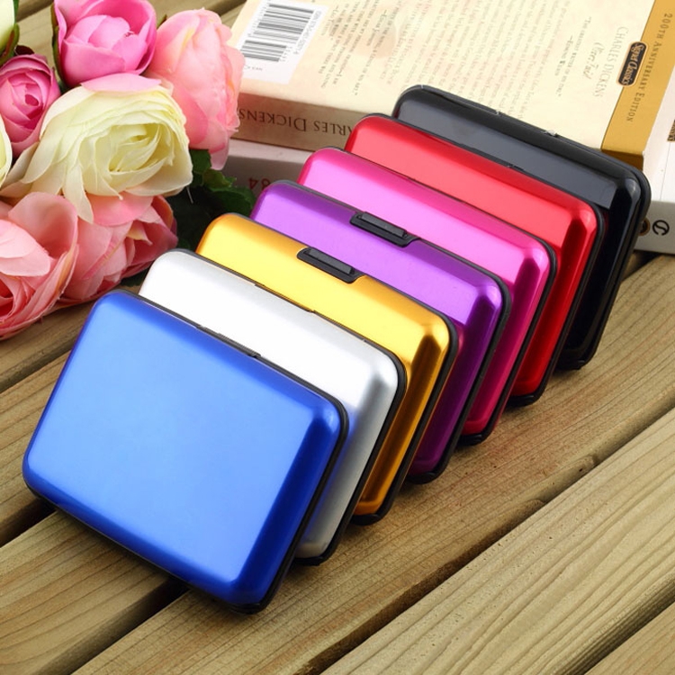 Manufacturers Direct Aluminum Card Bag Custom Card Sleeve Waterproof Anti-Magnetic Aluminum Card Box Multi-Function Certificate Card Bag