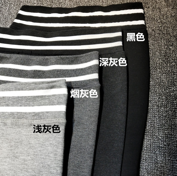 Winter new 3D height-lifting pants, ecological cotton yoga leggings, fleece thickened striped high-waisted ankle pants details Picture