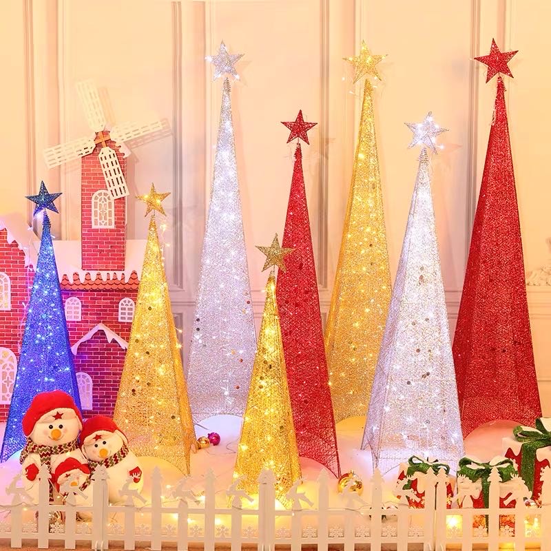 铁艺圣诞树发光1.2/1.5米1.8套餐圣诞节商场摆件场景布置装饰用品1