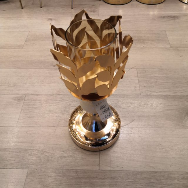 Classic retro golden candles set manufacturers direct banquet party decoration crafts thumbnail