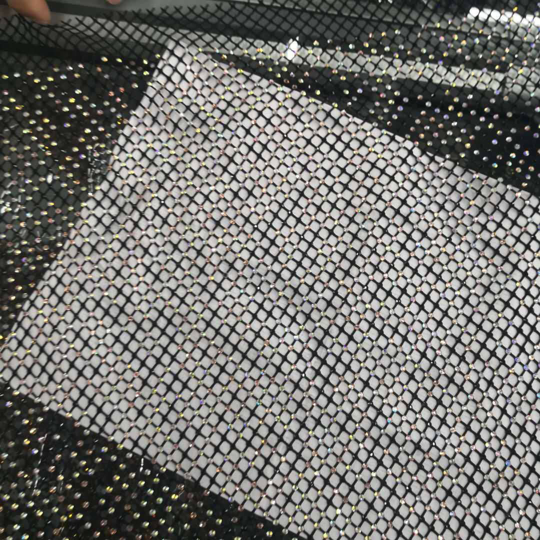 Starry sky fish mesh glass imitation diamond silver chain claw chain diamond chain shoes, clothing accessories diy accessories mobile phone sticker diamond water diamond hand-sewn diamond details Picture