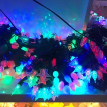 五彩灯具灯帘圣诞树装饰灯礼物装饰灯串