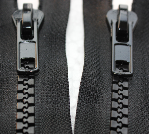 厂家直销8号树脂闭尾口袋拉链羽绒服现货产品图