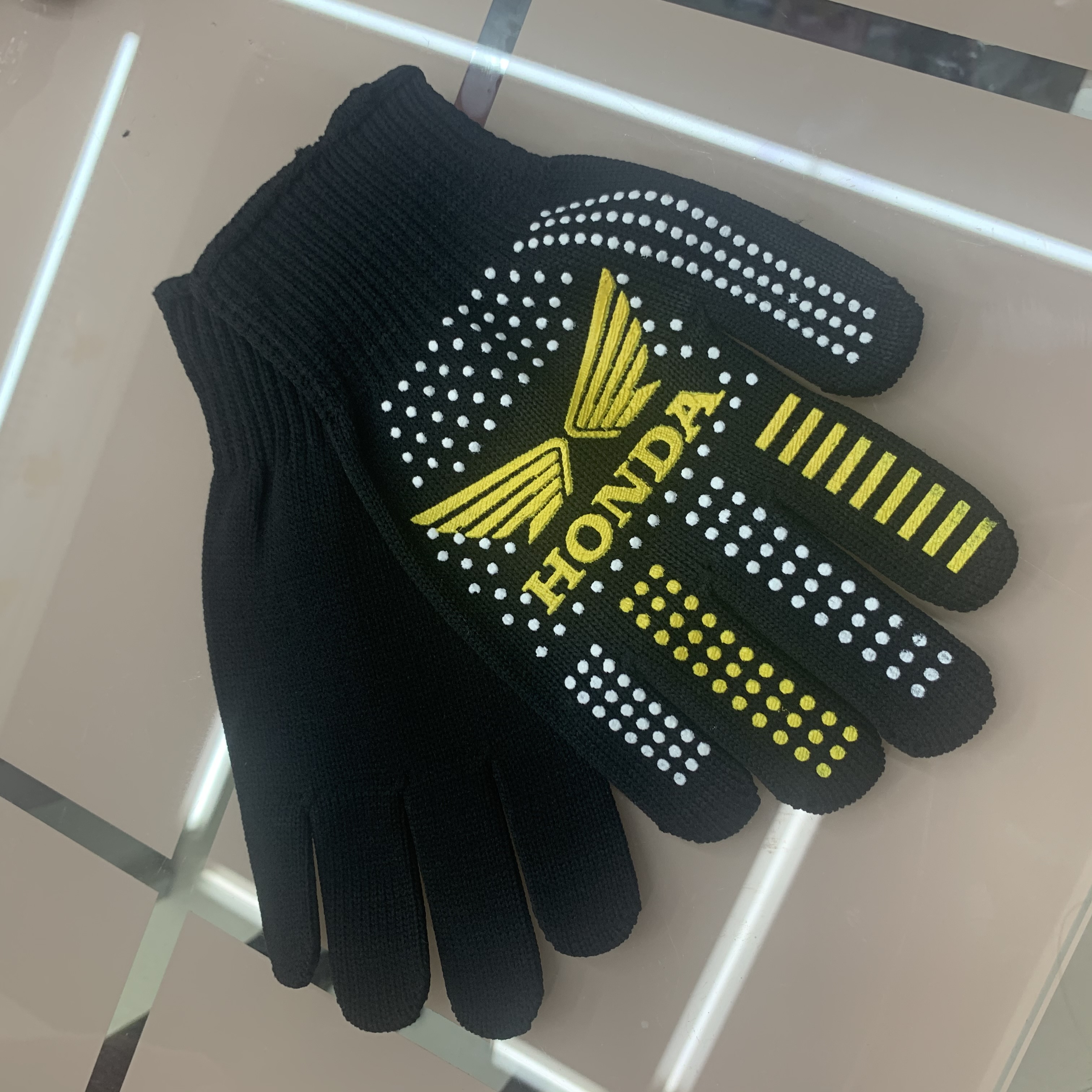 Autumn And Winter With Velvet Thickening Touch Screen Magic Woven Cotton Wool Line Cold Warm Gloves For Warm Riding Specification drawing