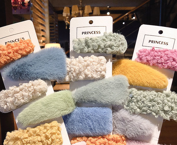 刘海发夹女学生韩版ins风发卡网红夹子头饰可爱毛绒成人发饰新款产品图