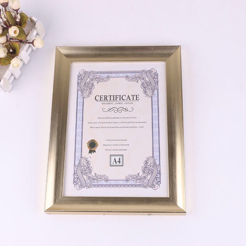 Simple patent honor certificate photo frame wall-mounted a4 award certificate frame A3 business license photo frame stand protection cover Specification image