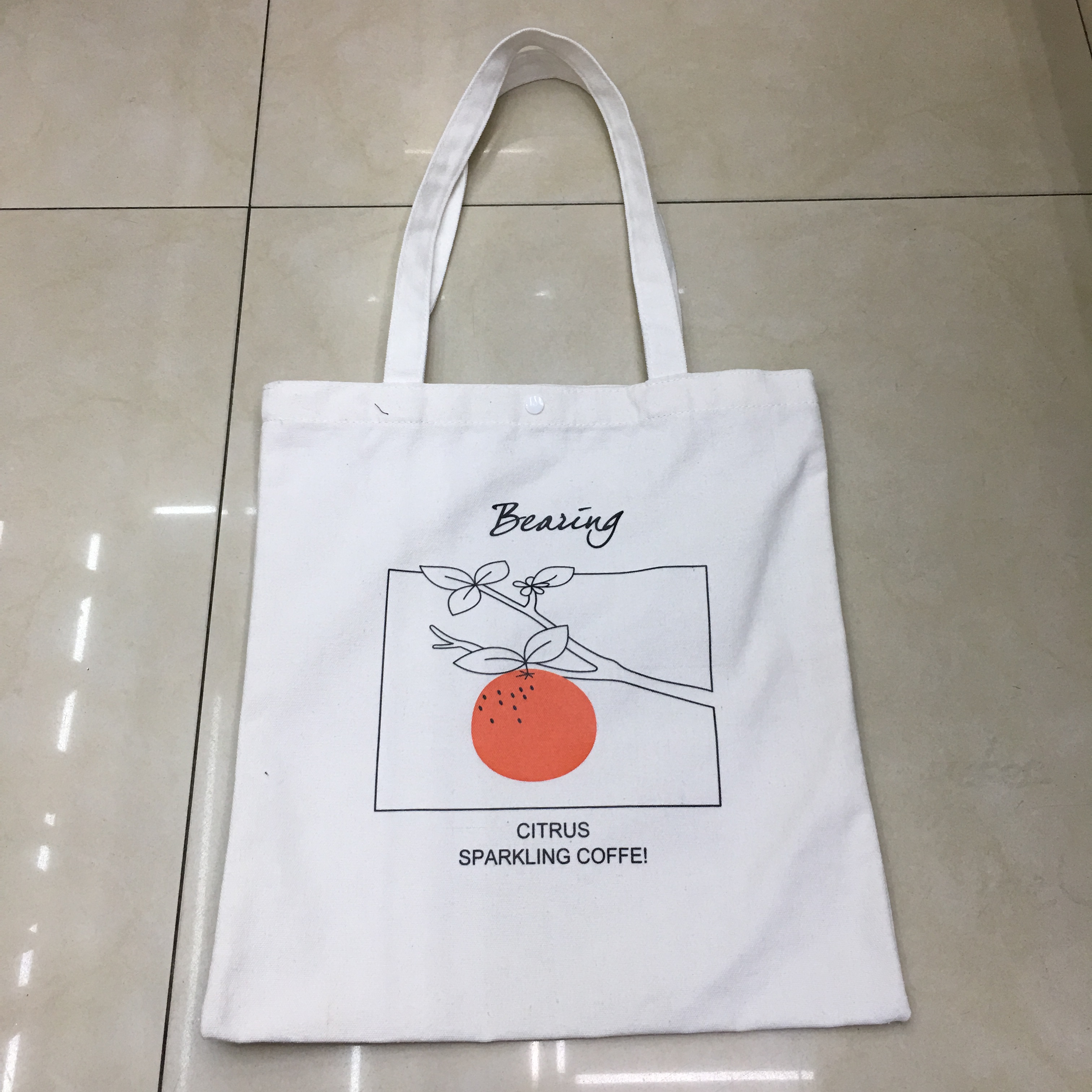 Simple Art Anti Cotton Canvas Bag Travel Bag Leisure Bag Cartoon Printed Cloth Bag