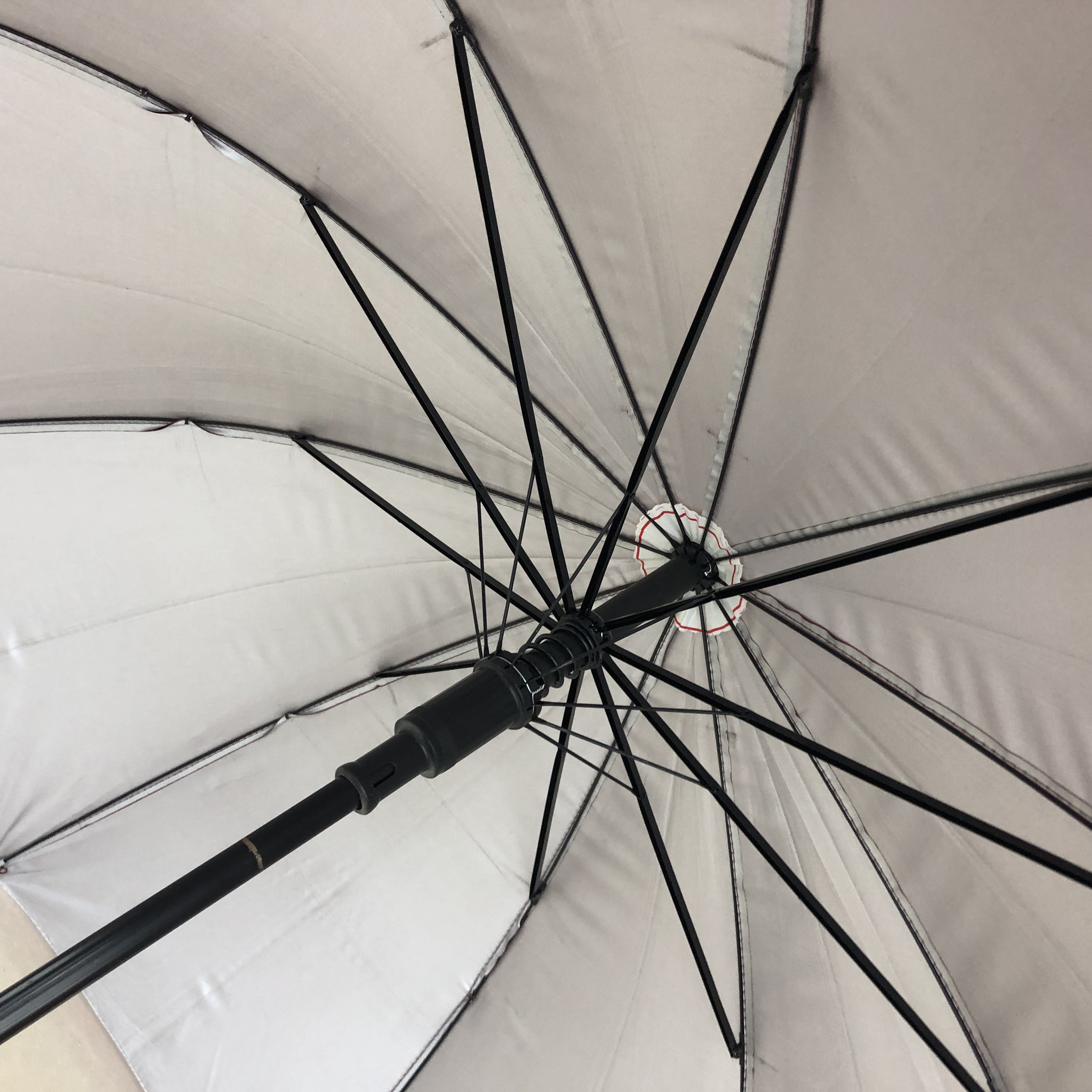 Long-handled, extra-large umbrella, men's extra-large straight-handled umbrella, welcome umbrella, enlarged umbrella, double-layer customization details Picture