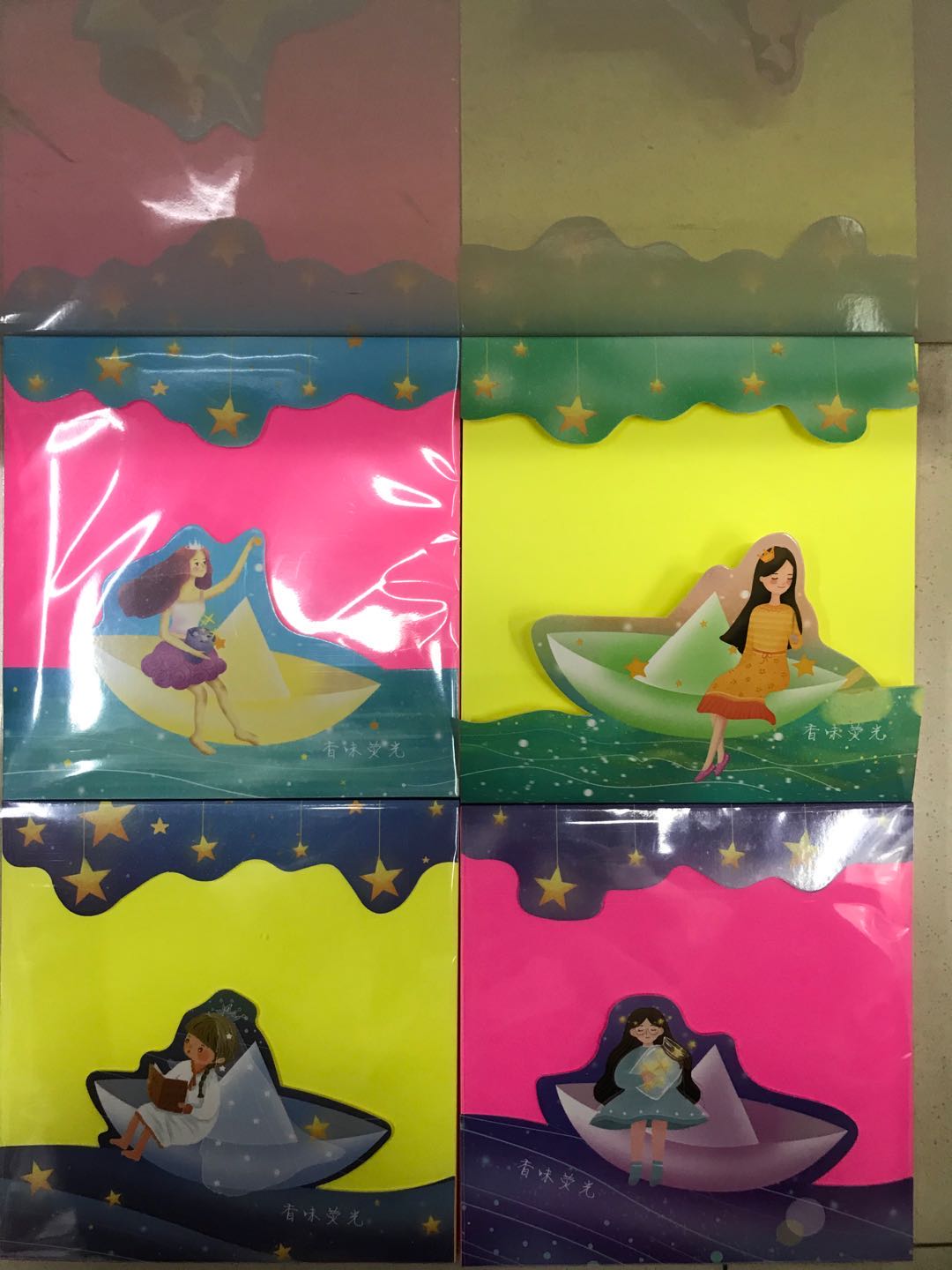 Factory direct sales of fluorescent scented origami, hot sales, wholesale of children's handmade origami