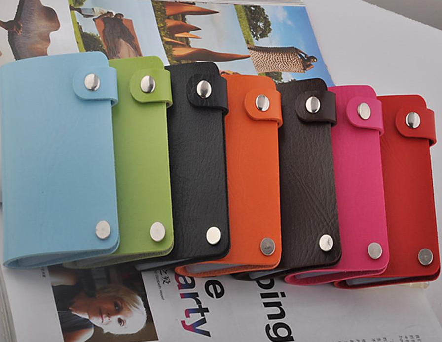 Korean version fashionable rotating 8-color card bag bank gift promotional gift, customizable LOGO
