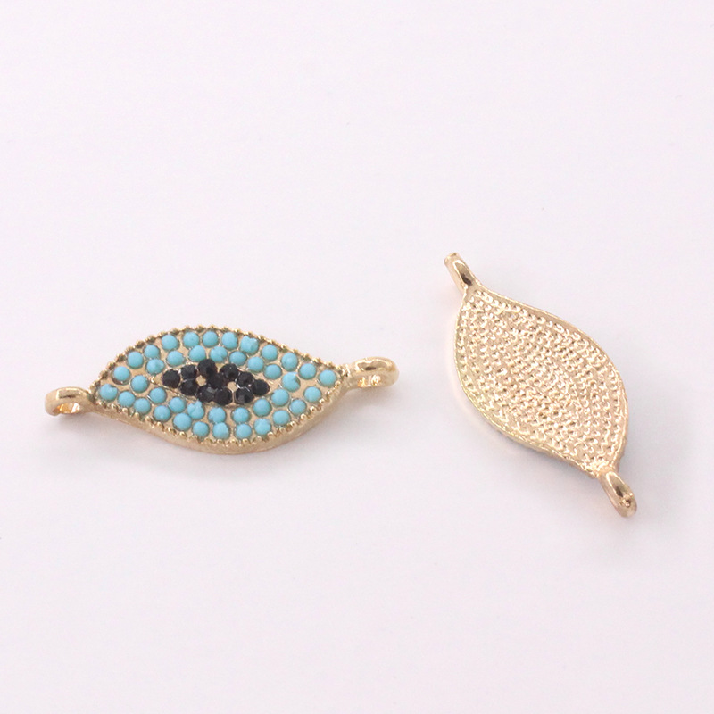 Handmade DIY eye electroplating accessories, metal dot diamond bracelets, necklaces, earrings, jewelry and accessories details Picture