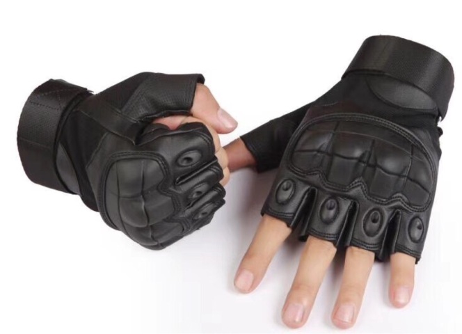 战术半指手套男士夏特种兵格斗拳击户外骑行机车摩托运动健身露指细节图