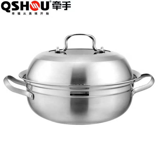 Hand Steamer Stainless Steel Soup Pot Hot Pot Seafood Original Cooking Pot Household Multifunctional Cooking Pot Induction Cooker Soup Pot