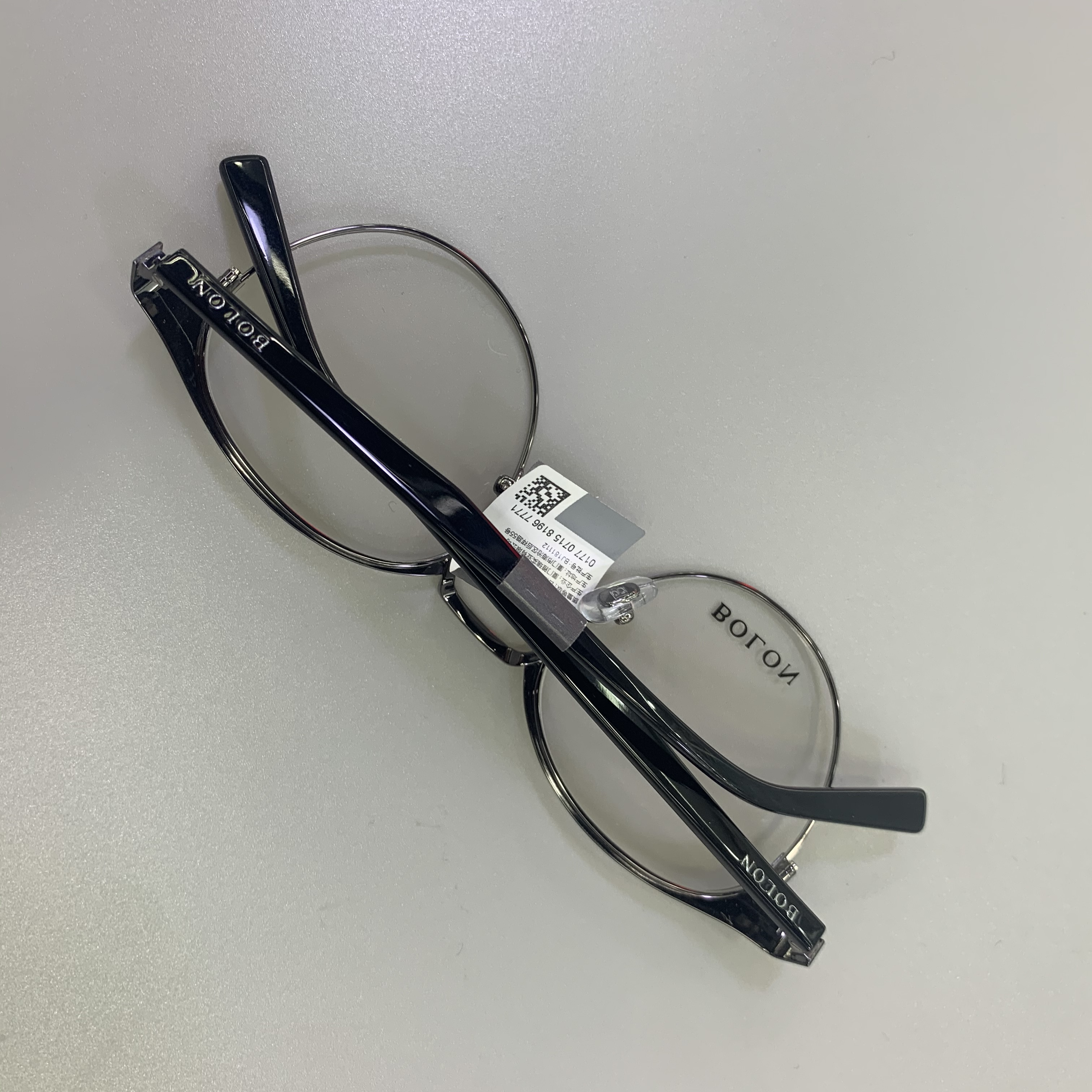 BOLON Tyrannosaurus round-frame trendy optical glasses for men and women, anti-blue light myopia glasses frame, ultra-light retro round frame, big face slimming Specification image