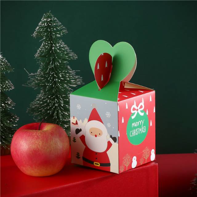 新款圣诞节苹果盒包装盒包装纸袋创意平安夜平安果礼品盒礼盒产品图
