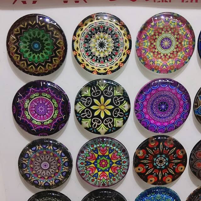 纹理图案吊坠水晶挂件细节图