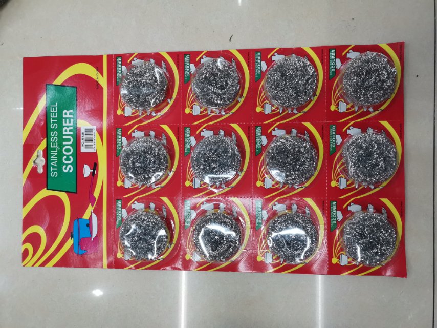 厂家批发泡卡12个装挂卡不生锈清洁球