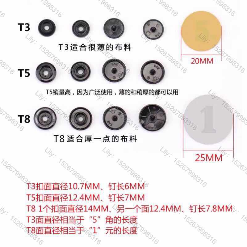 Factory direct sales of molds, hand press machines, buttoning machines, chicken eye molds, shoe eye and buttoning eye molds Specification image