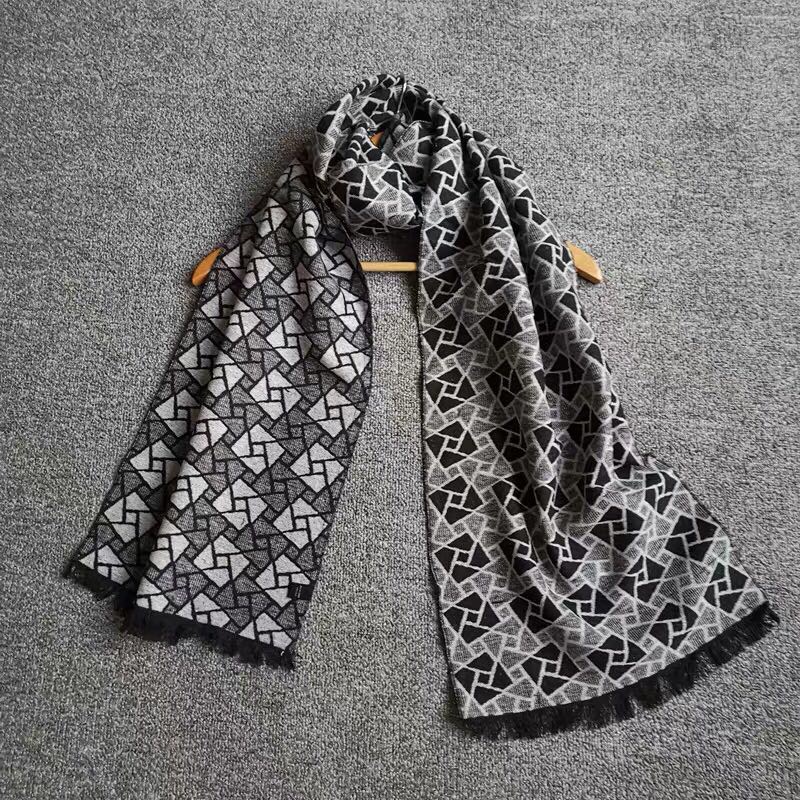Foreign Trade True Woman Thick Autumn And Winter Pull Scarf Length 19 Thousand Bird Lattice